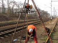 Wiercenia geotechniczne w torowisku